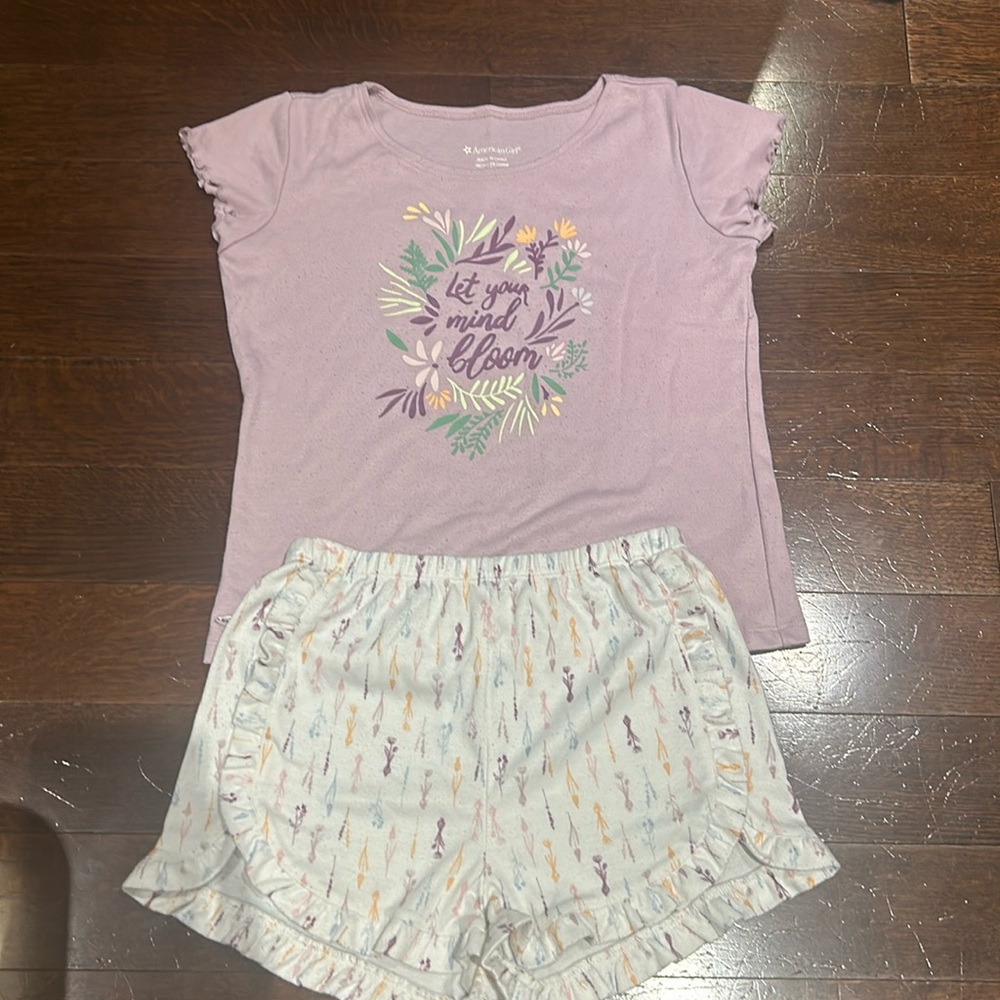 american girl doll pj set